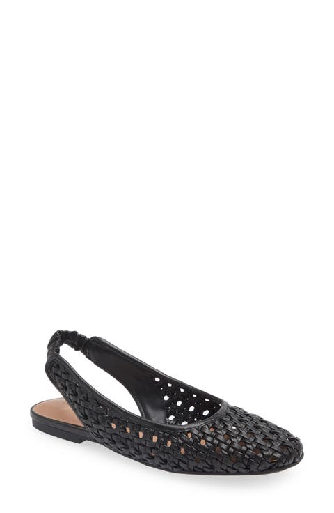 Arabella Woven Slingback Flat (Women)