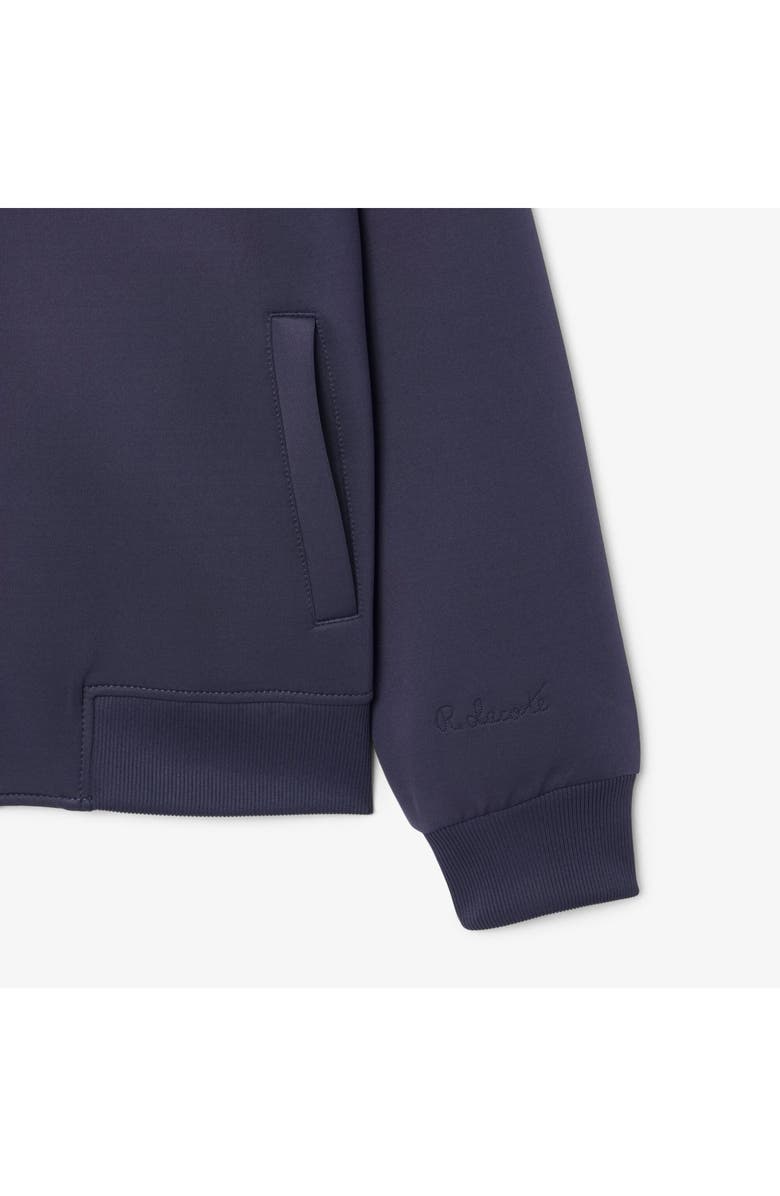 Lacoste Paris Knit Bomber Jacket, Alternate, color, Graphite