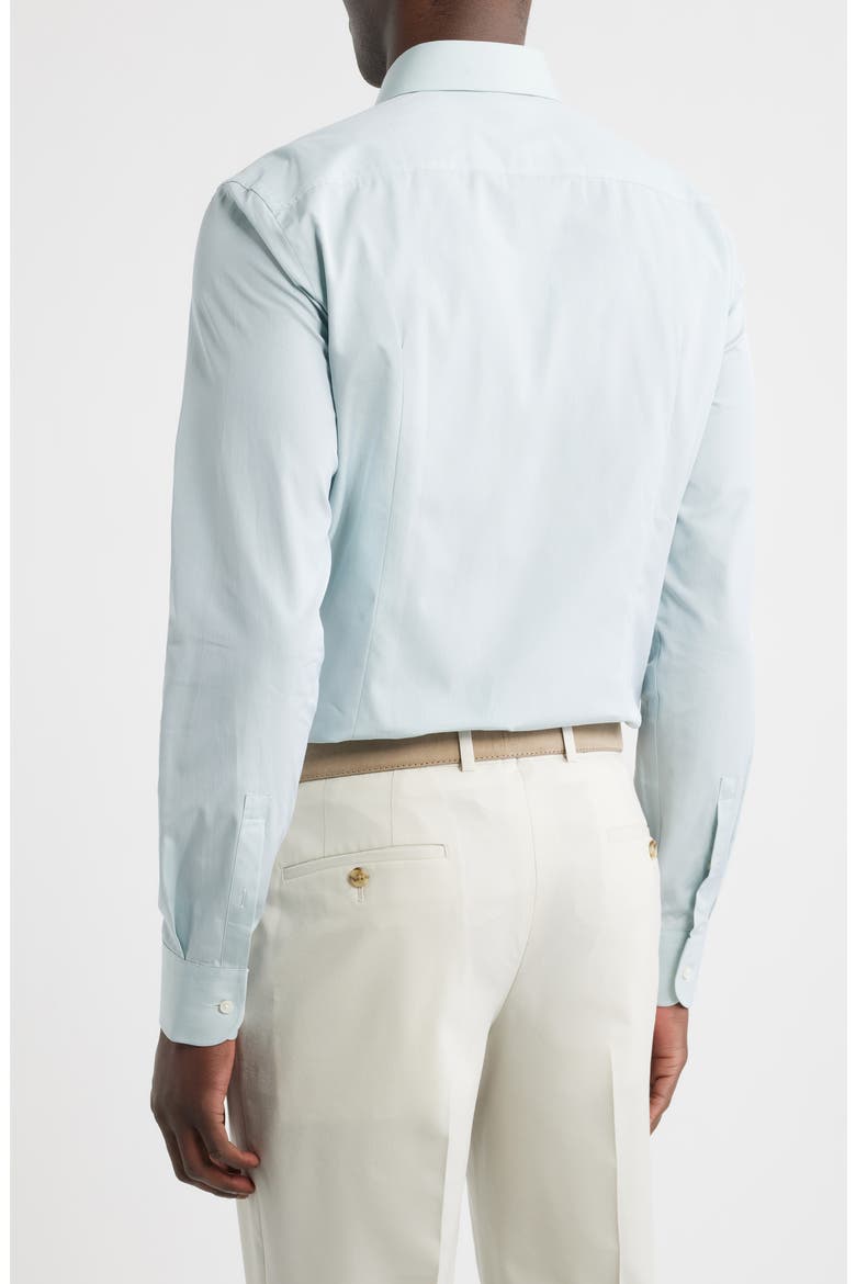 Hank Kent Slim Fit Cotton Dress Shirt, Alternate, color, OPEN GREEN