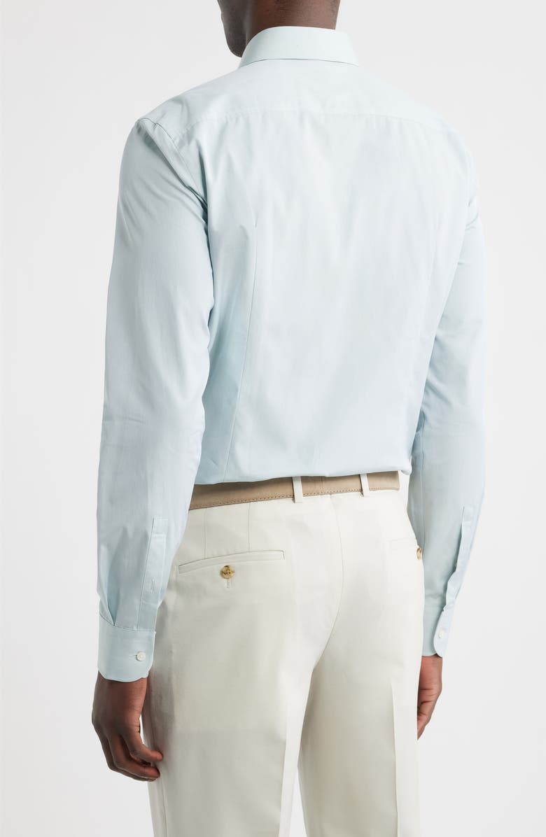 BOSS Hank Kent Slim Fit Cotton Dress Shirt, Alternate, color, Open Green