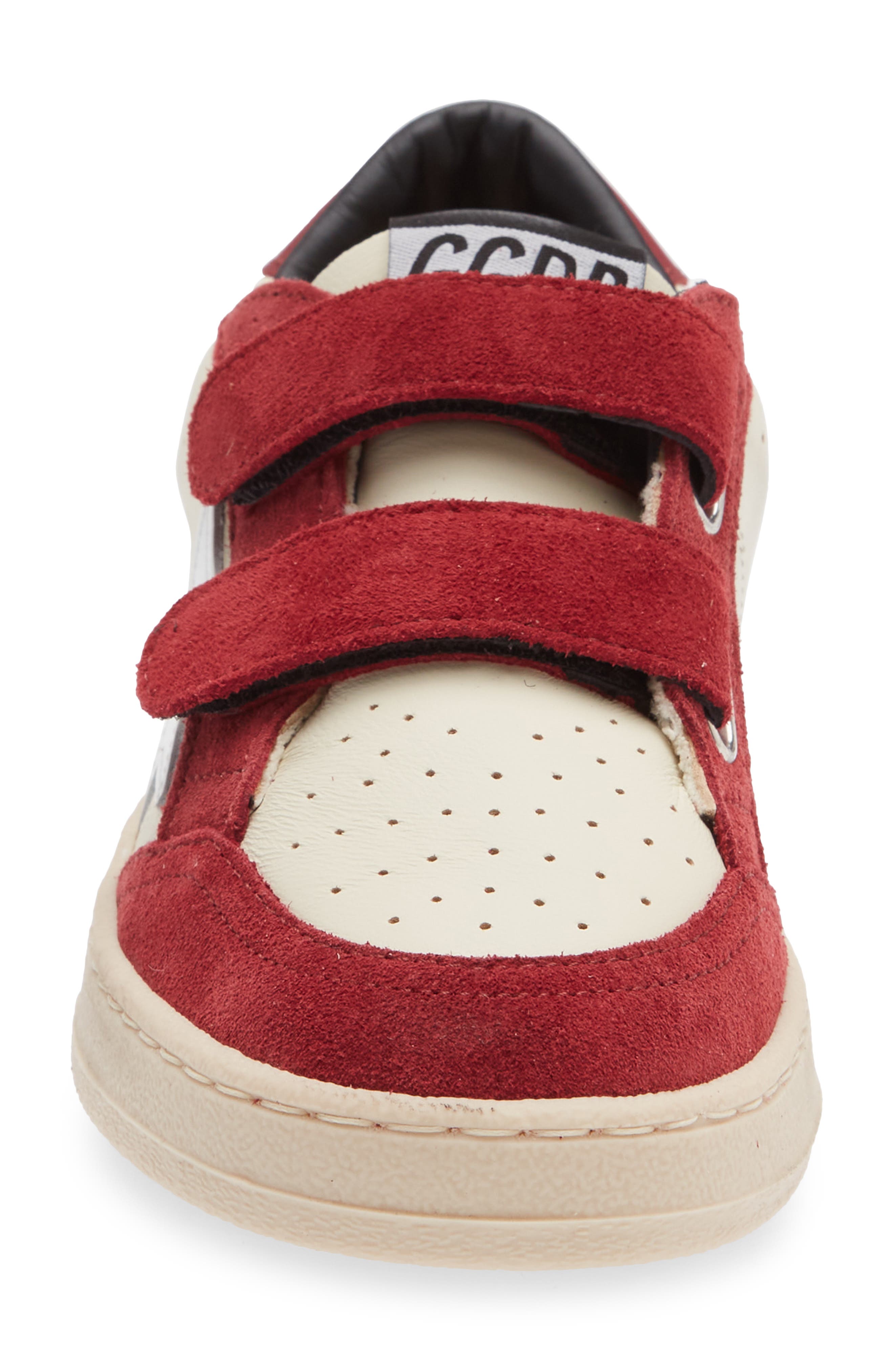 Golden Goose Kids' Ball Star Sneaker, Alternate, color, Dirty White/ White/ Red
