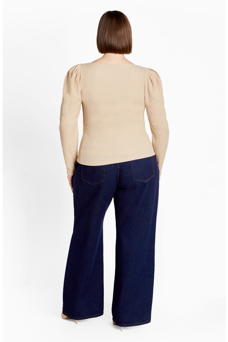 Jacqueline Texture Top, Alternate, color, CREAM