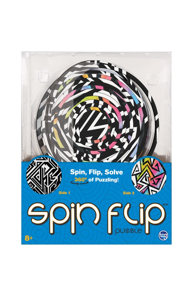 Spin Flip Puzzle Abstract Fun 2In1 Doublesided Puzzle, Alternate, color, Multicolored