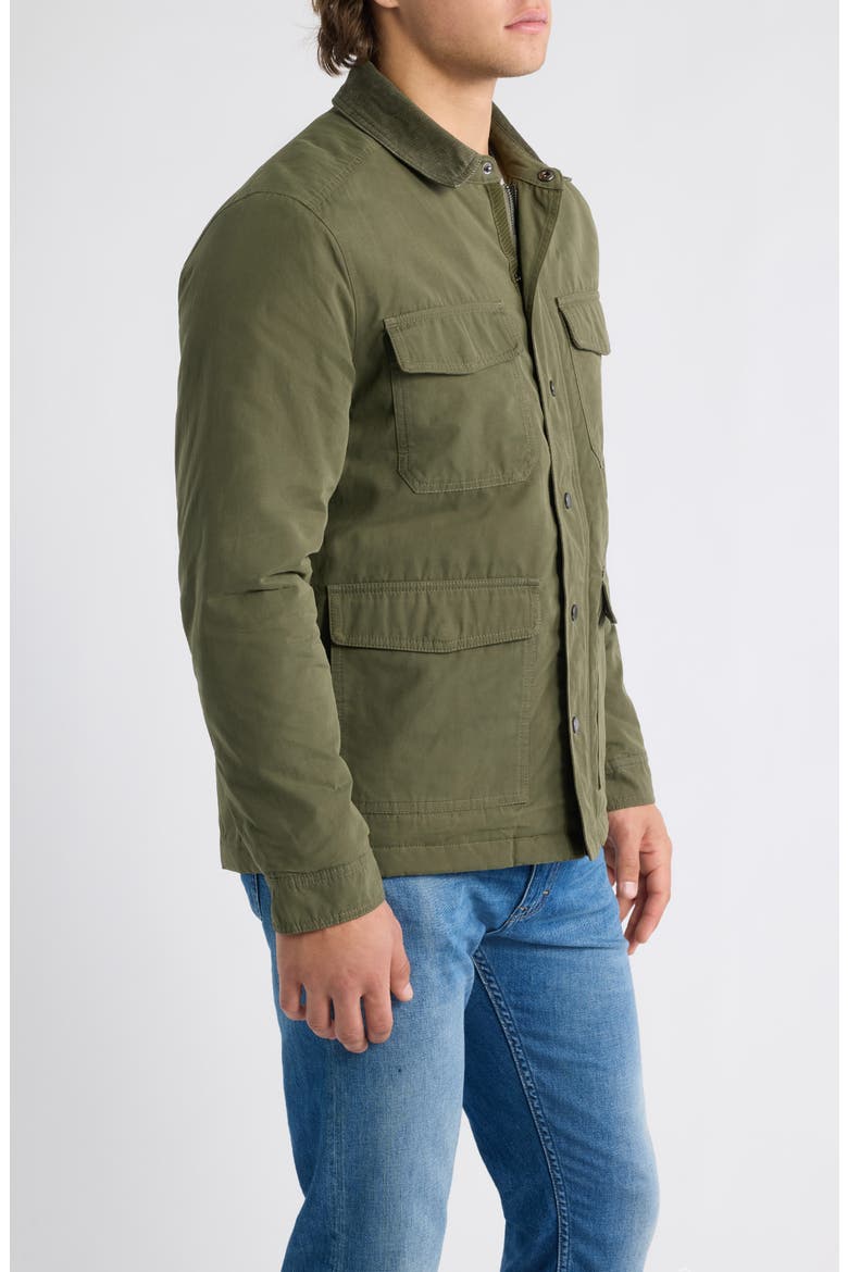 Moss Beach Wax Coated Field Jacket, Alternate, color, OAKMOSS