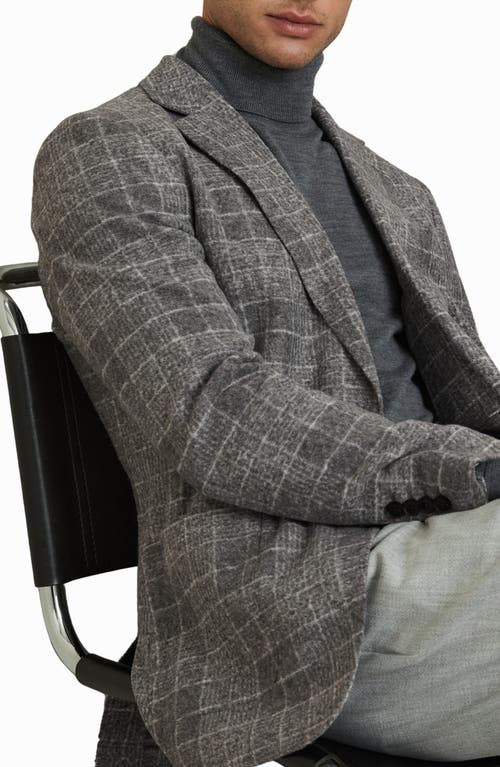 REISS REISS FEEL PLAID FELTED SPORT COAT 