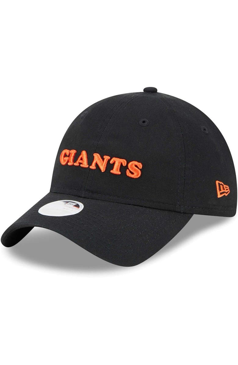 New Era Women's New Era Black San Francisco Giants Shoutout 9TWENTY Adjustable Hat, Main, color, 