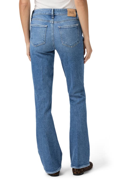 Paige Manhattan High Waist Bootcut Jeans In Blue