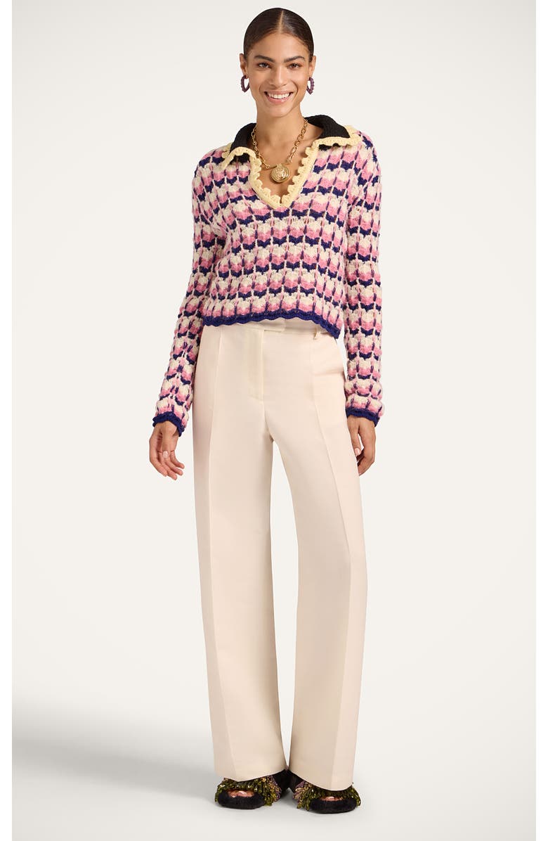 La DoubleJ Long Sleeves Picket Polo Shirt, Main, color, 