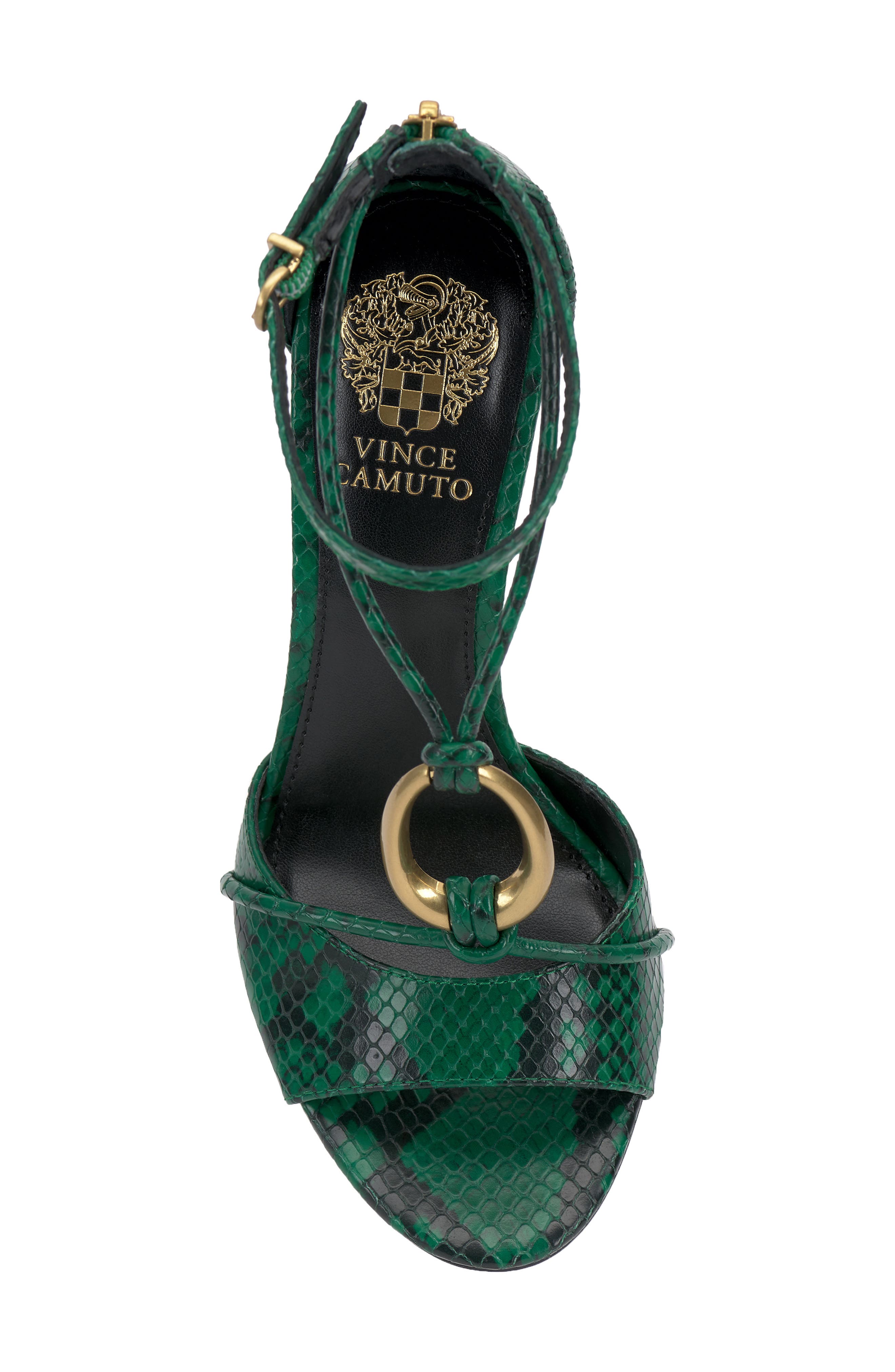 Vince Camuto Alinna Ankle Strap Sandal, Alternate, color, Emerald Green