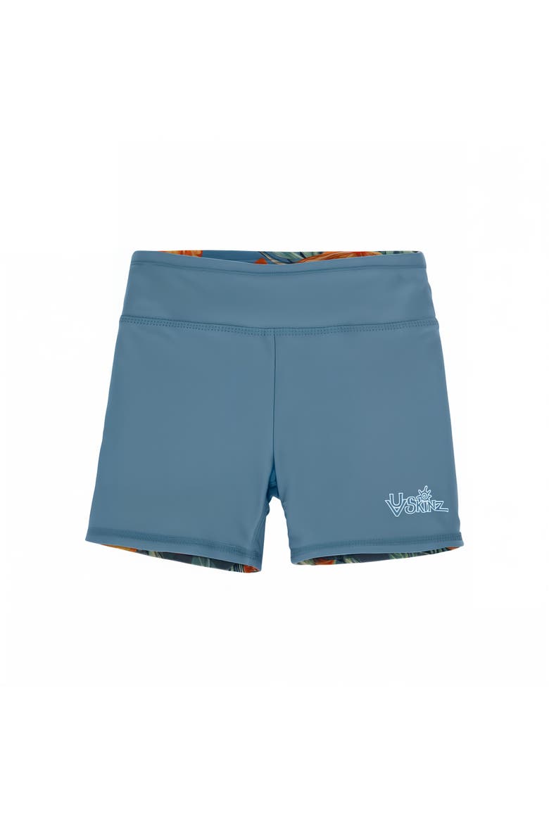 Reversible Active Swim Shorts, Alternate, color, Maui Hibiscus/Baltic