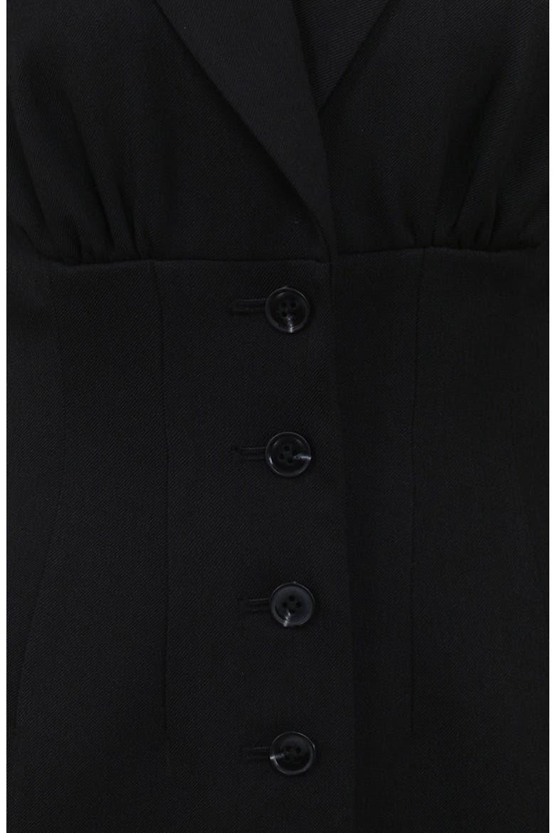 Georgia Mini Jacket Dress, Alternate, color, BLACK