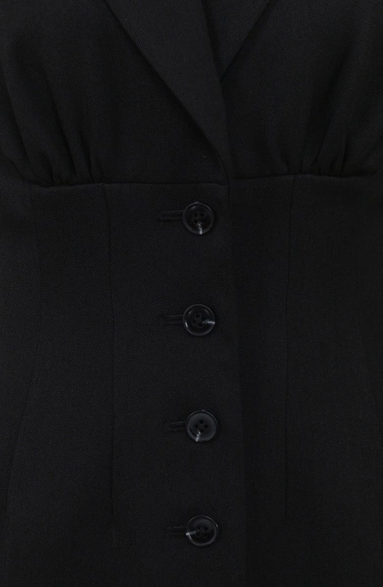 HOUSE OF CB Georgia Mini Jacket Dress, Alternate, color, Black