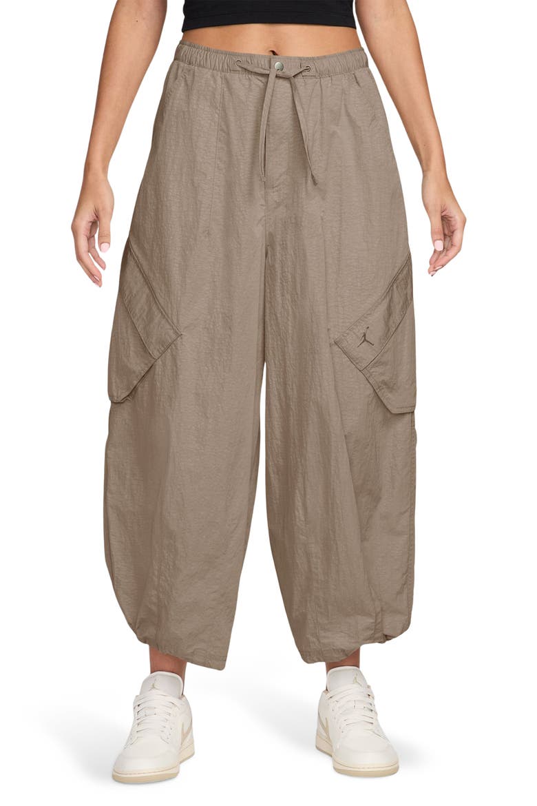 Flight Crop Parachute Pants, Main, color, 247 KHAKI/KHAKI
