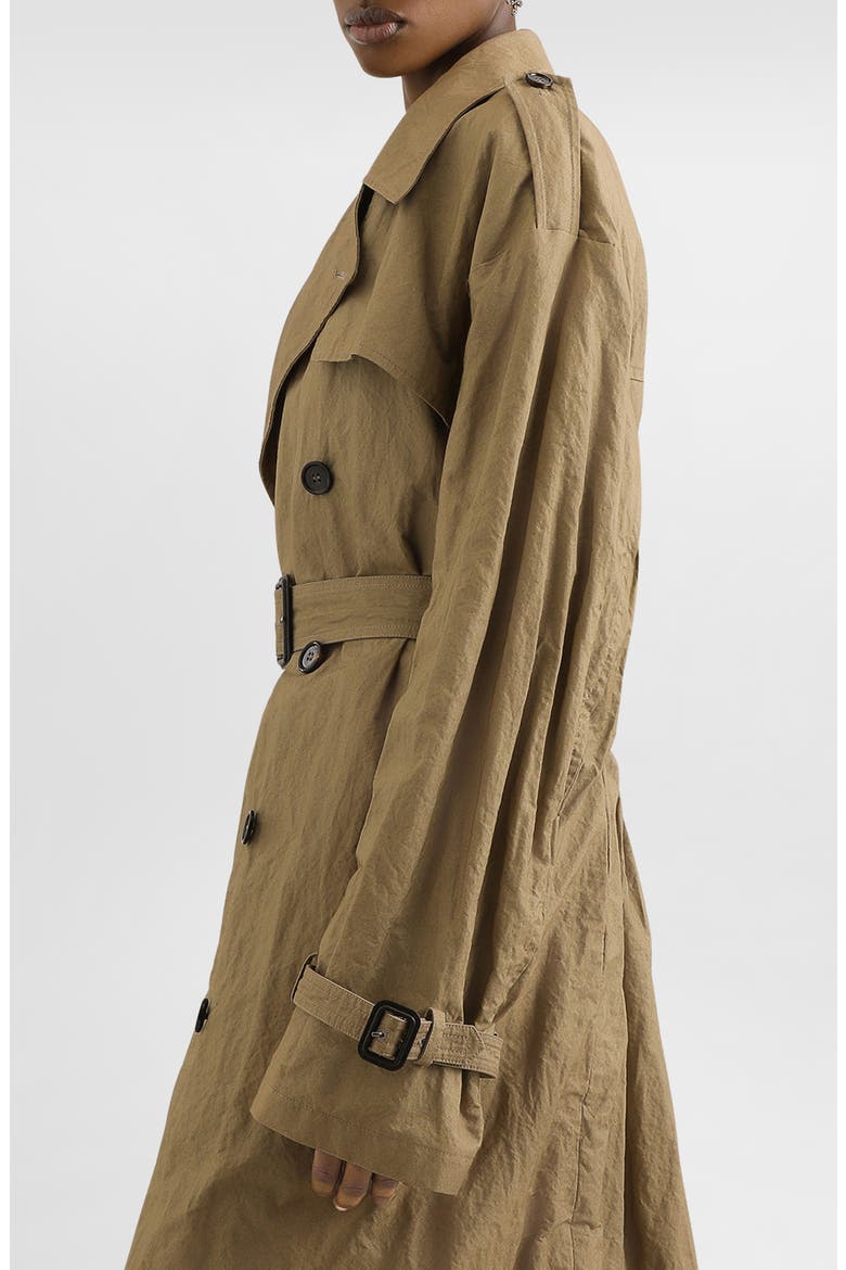 Cotton Blend Trench Coat, Alternate, color, M0453 DARK SAND