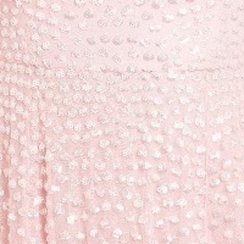 Needle & Thread Scatter Dot Cape Sleeve Ankle Gown In Pink