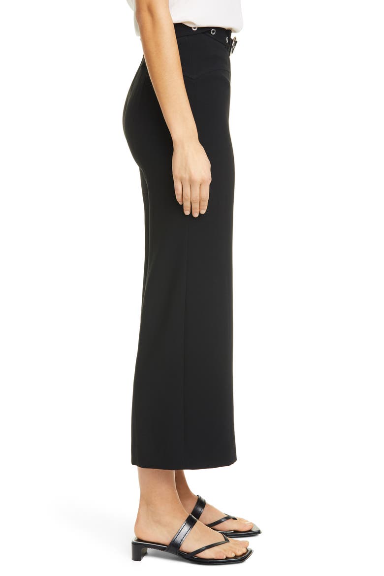Polly Belted Wide Leg Pants, Alternate, color, BLACK