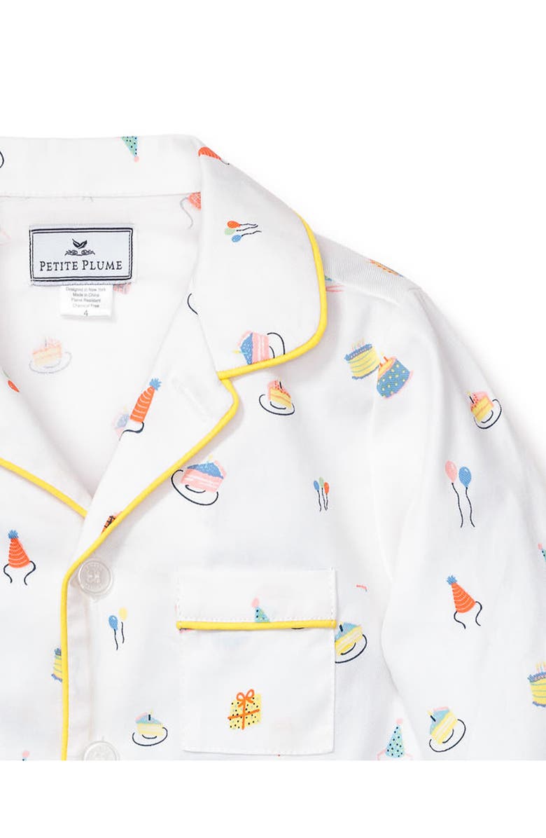 Petite Plume Kids' Birthday Wishes Two-Piece Pajamas, Alternate, color, White