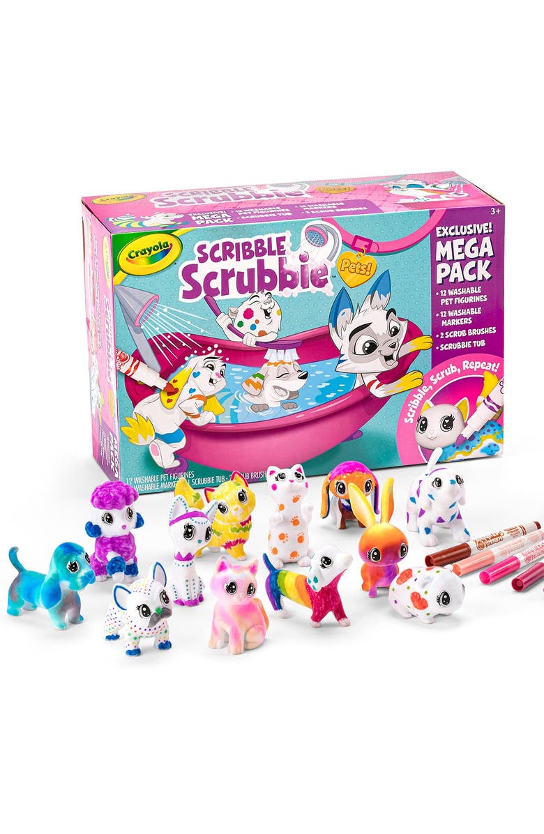 CRAYOLA Scribble Scrubbie Pet Mega Set, Alternate, color, 