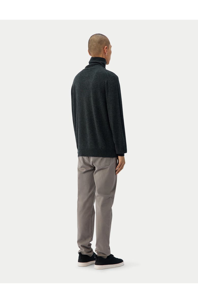 Gobi Cashmere Timeless Turtleneck Cashmere Sweater, Alternate, color, Charcoal