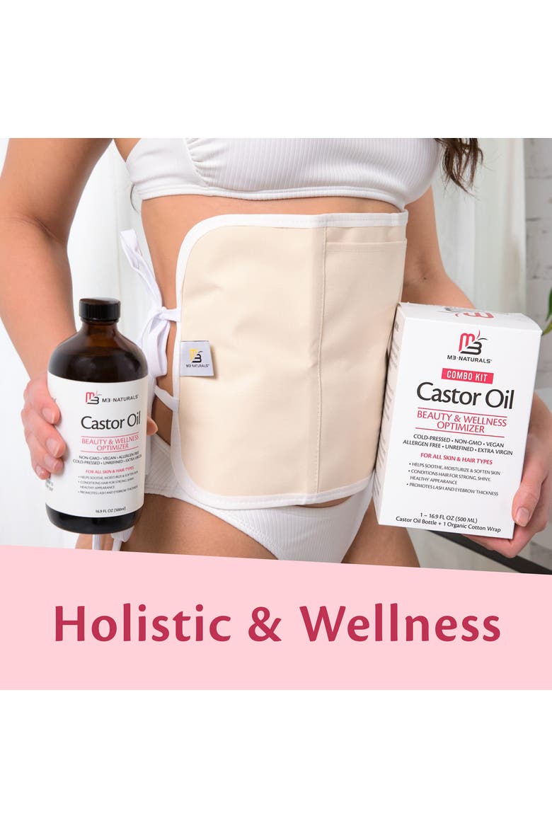 Castor Oil & Body Wrap Bundle, Alternate, color, None