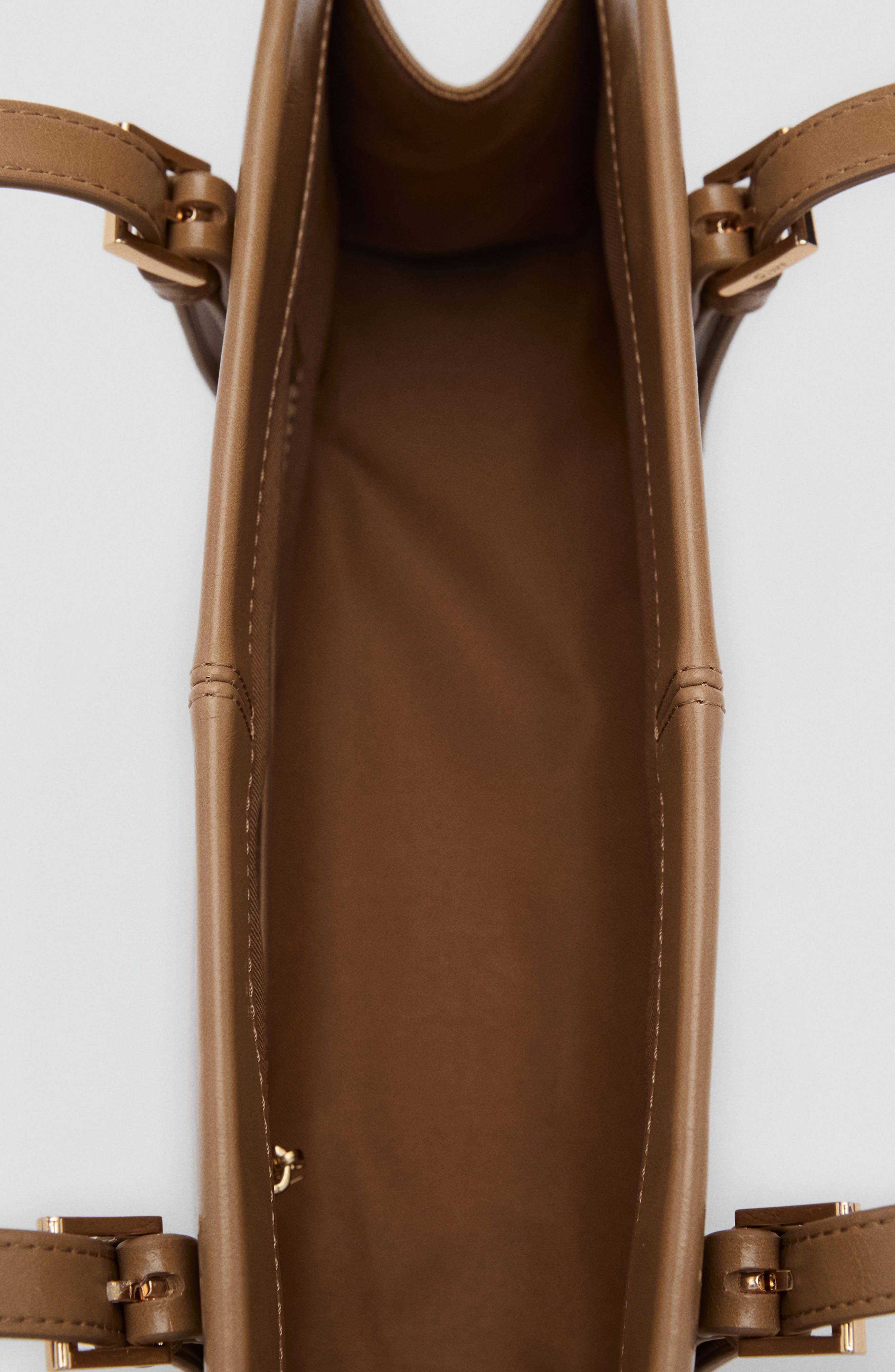 MANGO Faux Leather Shoulder Bag, Alternate, color, 