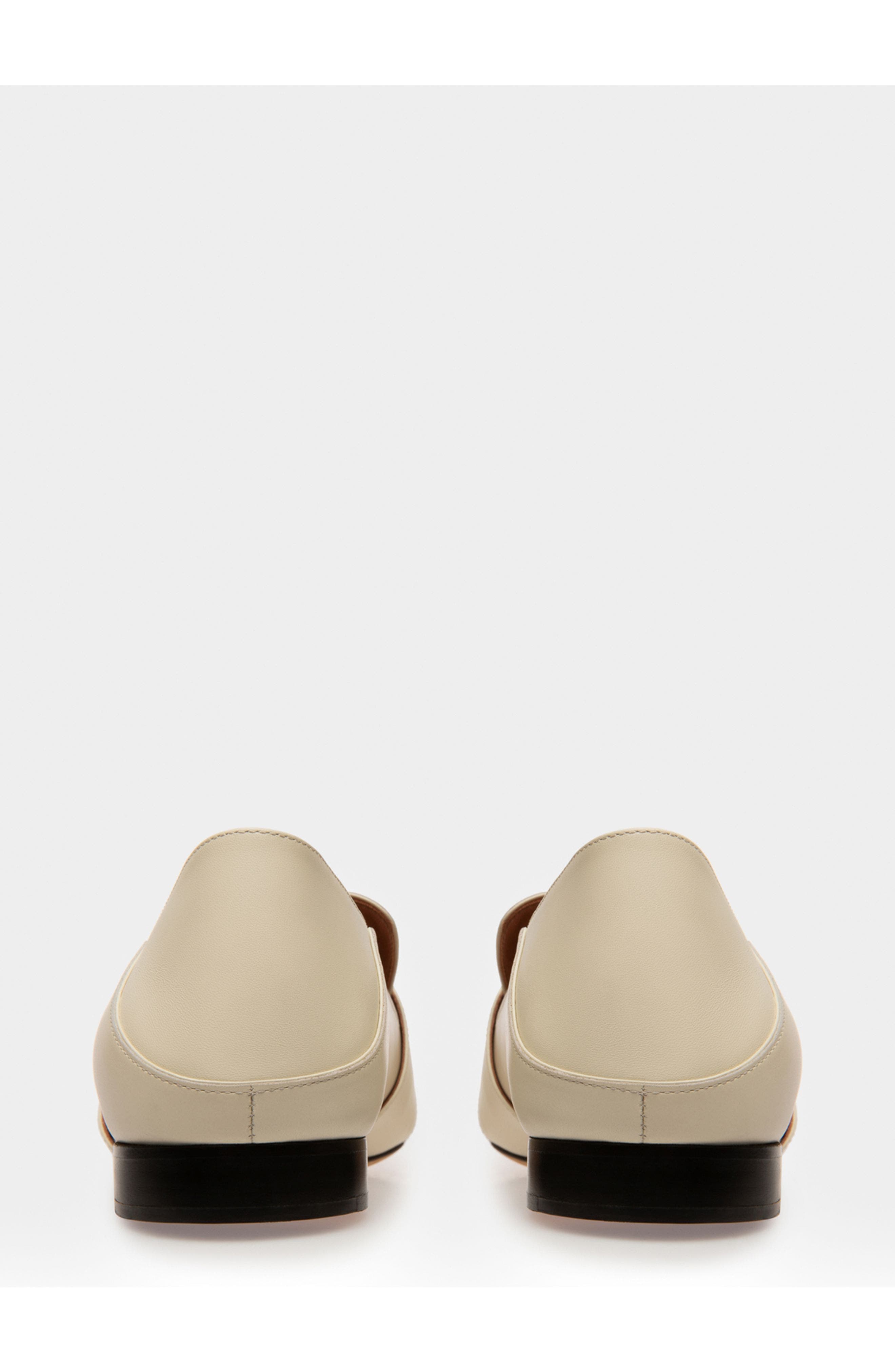 Bally Janelle Women's Leather Slipper, Alternate, color, White