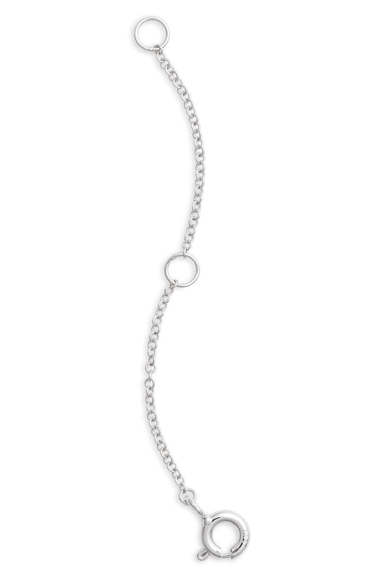 Necklace Extender, Main, color, WHITE GOLD