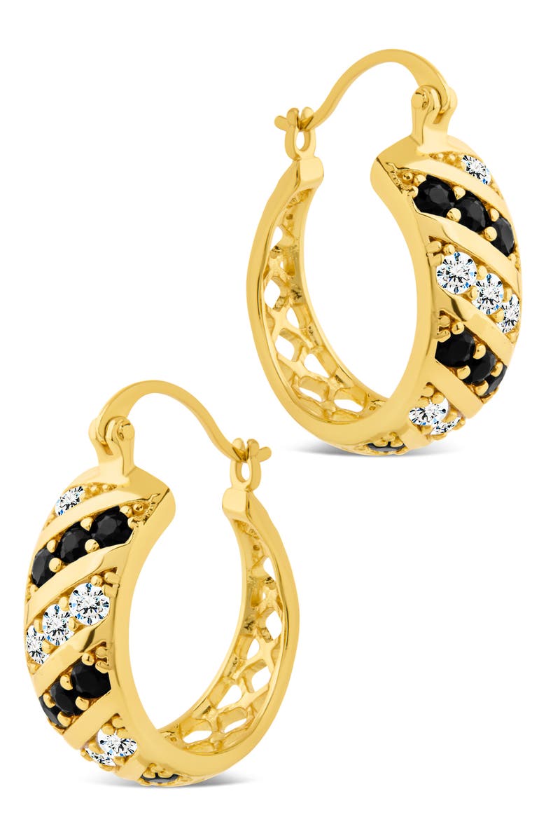 Sterling Forever Spiral Hoop Earrings, Alternate, color, Gold