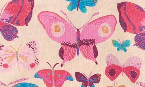 MAGNETIC ME MAGNETIC ME ALL A-FLUTTER BUTTERFLY PRINT FITTED TWO-PIECE PAJAMAS 