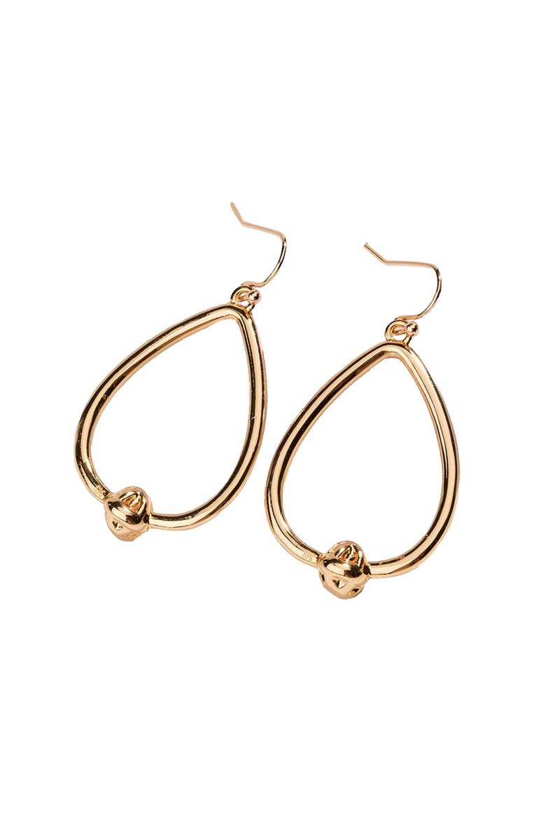 Hollywood Sensation Dainty Love Knot Earrings, Alternate, color, Gold