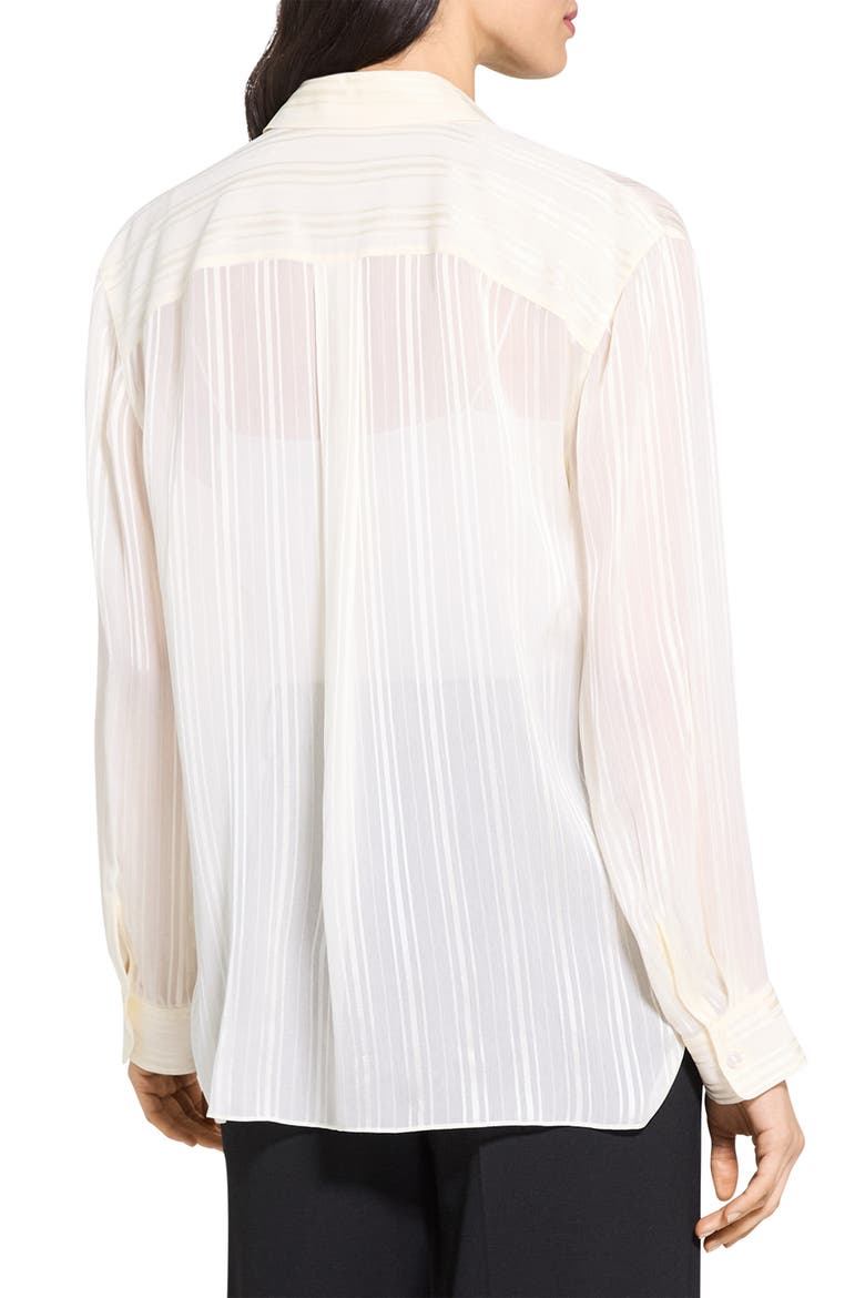 Tonal Stripe Button-Up Shirt, Alternate, color, IVORY