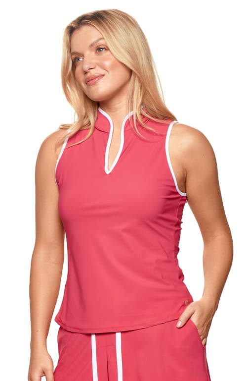 Bobbe Active Mock Neck Tank In Red
