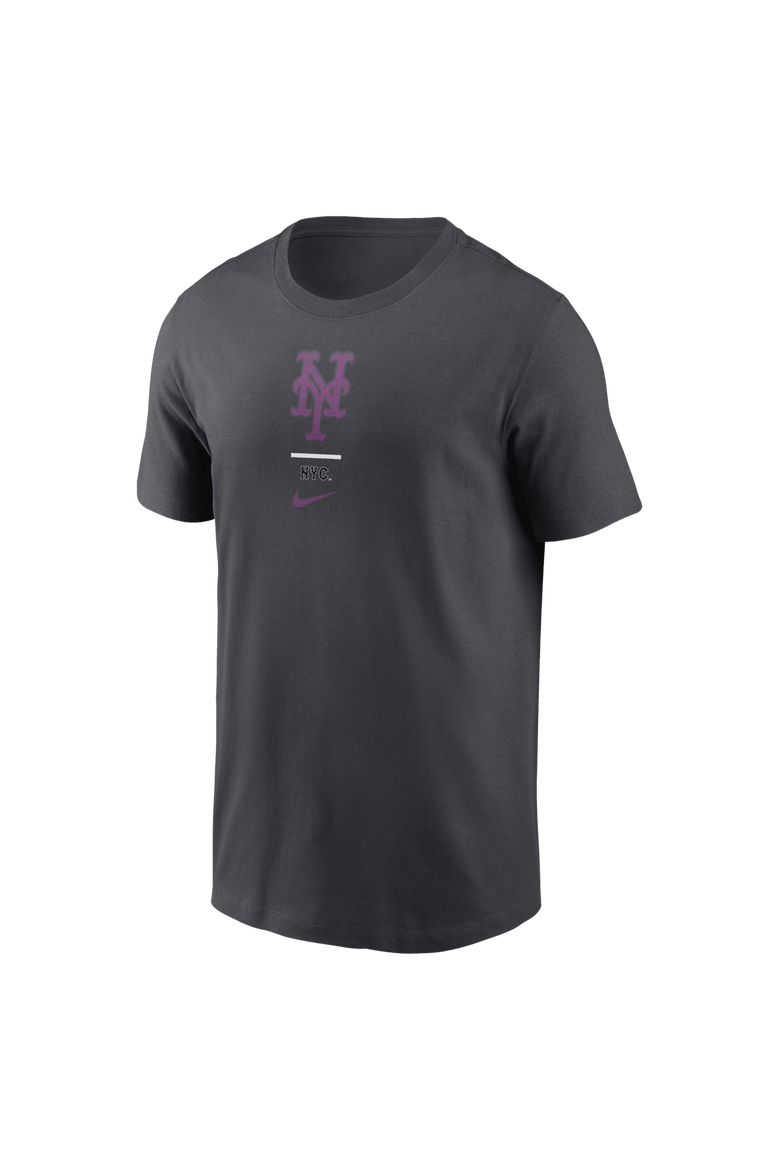 Men's Nike Anthracite New York Mets City Connect 2-Hit T-Shirt, Alternate, color, Anthracite