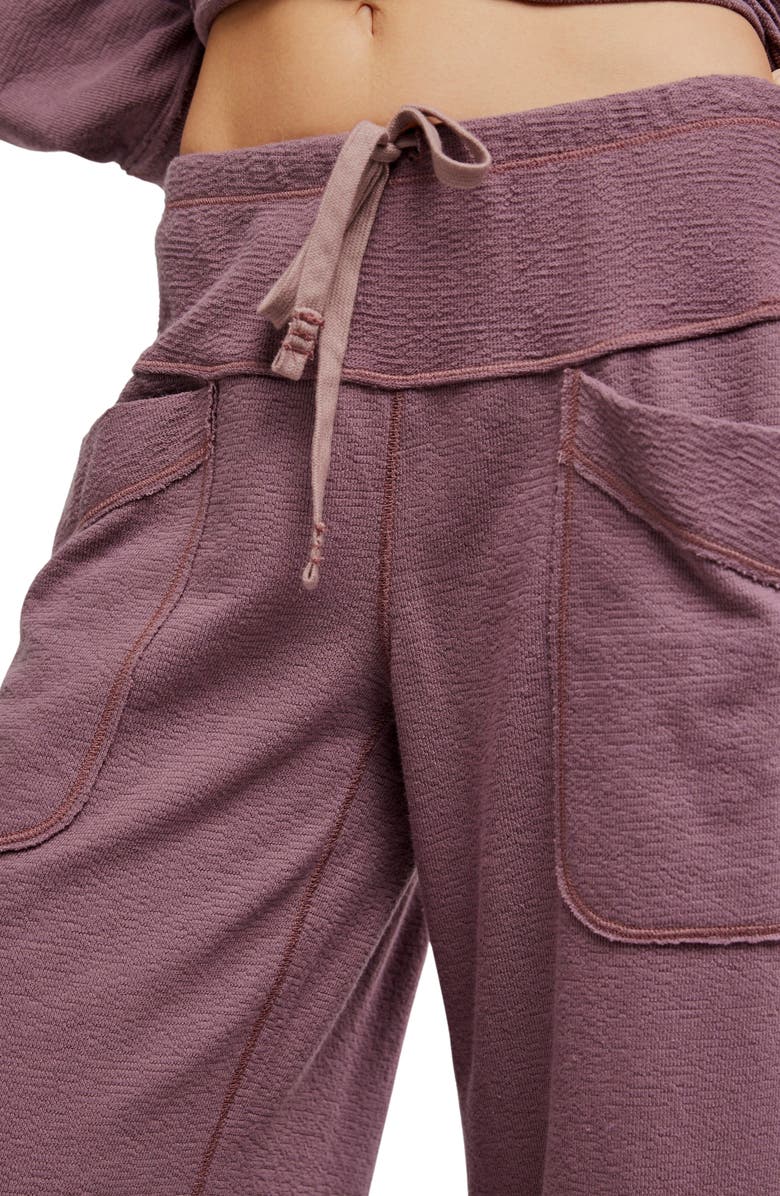 Free People Staycation Lounge Pants, Alternate, color, Elderberry Tea
