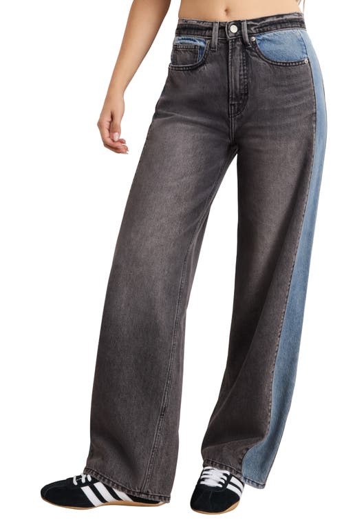 Good American Good Standard Baggy Jeans In Indigo1000 In Multi