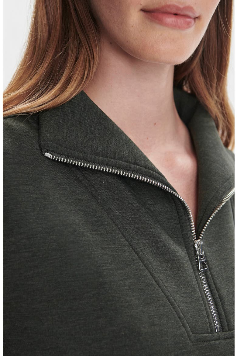 Hawley Half-Zip Sweatshirt, Alternate, color, OLIVE MARL