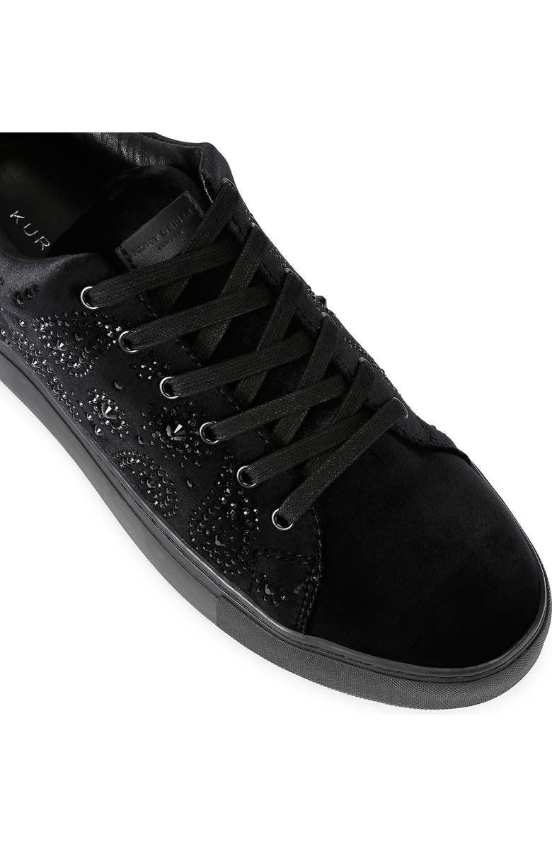 Kurt Geiger London Laney Crystal Embellished Platform Sneaker, Alternate, color, Charcoal