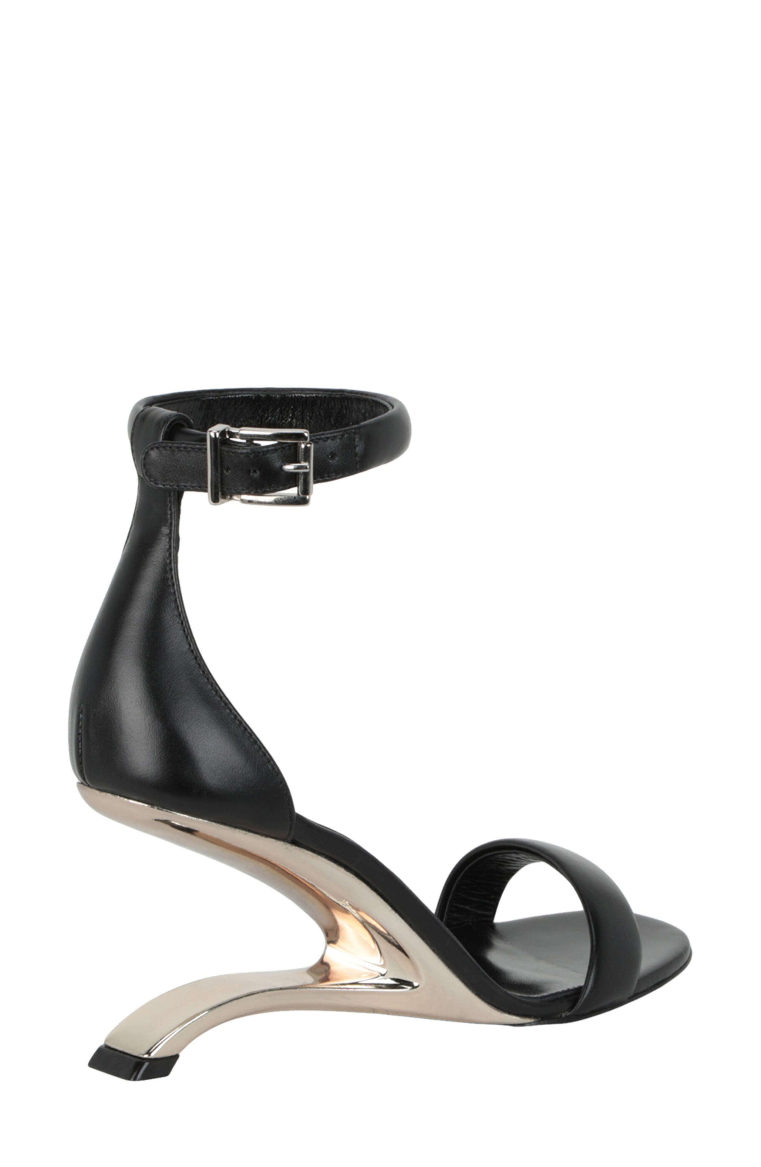 McQueen Arc Ankle Strap Sandal, Alternate, color, 