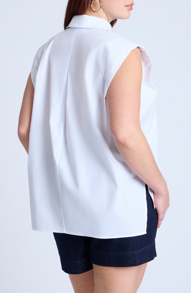 ELOQUII Strong Shoulder Shirt, Alternate, color, 