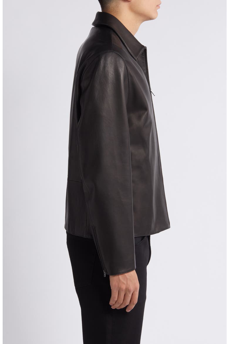Leather Jacket, Alternate, color, BLACK