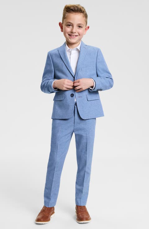 Kids' Linen Blend Suit (Little Kid)
