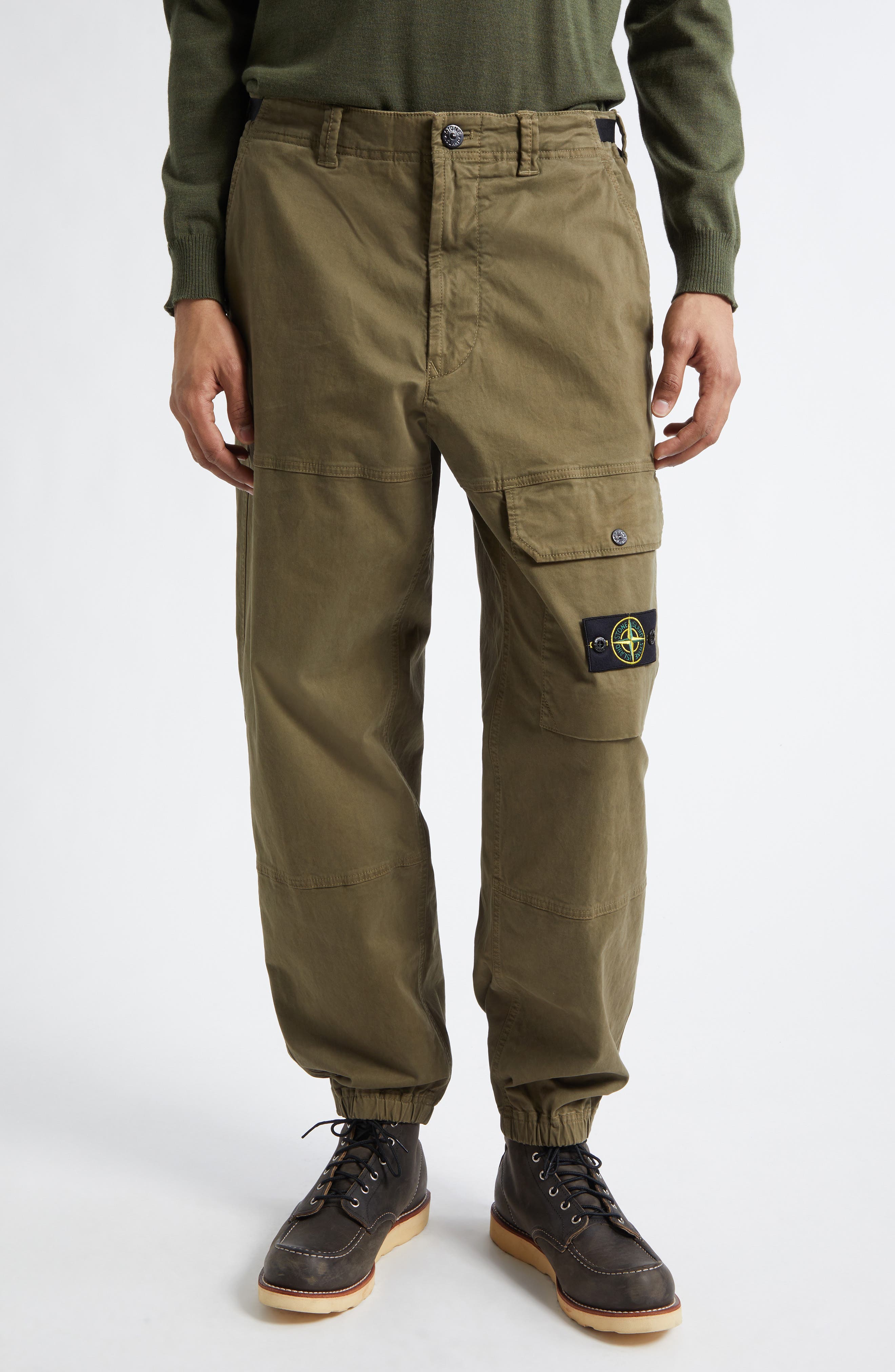 Stretch Cotton Joggers - image 3
