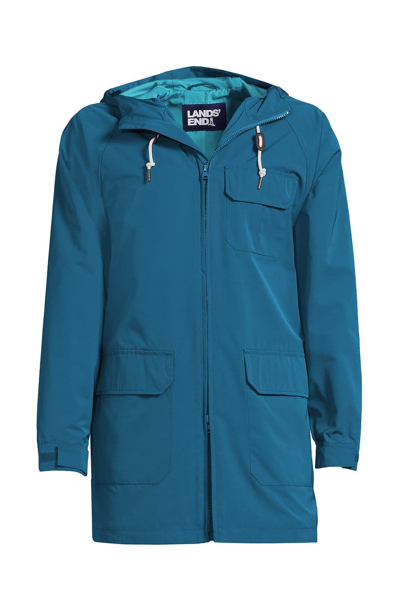 Lands' End Water Resistant Parka, Alternate, color, Dark Peacock