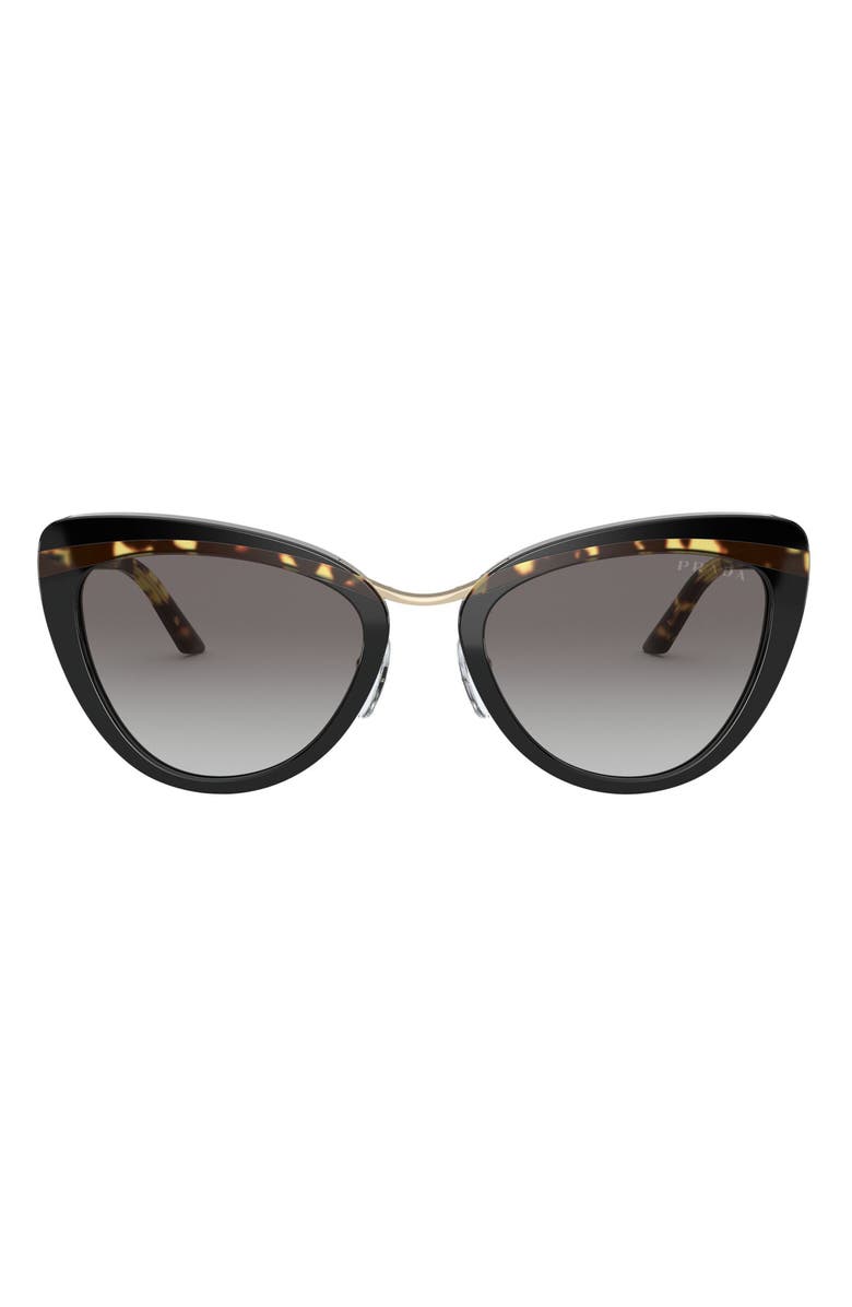 Prada 55mm Gradient Cat Eye Sunglasses, Main, color,