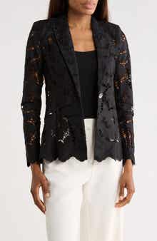 L'AGENCE Clementine Lace Blazer
