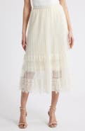 NIKKI LUND Tove Lace Tulle Skirt