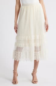 NIKKI LUND Tove Lace Tulle Skirt