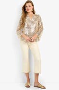 Trina Turk Gulf Cropped Structured Woven Pant