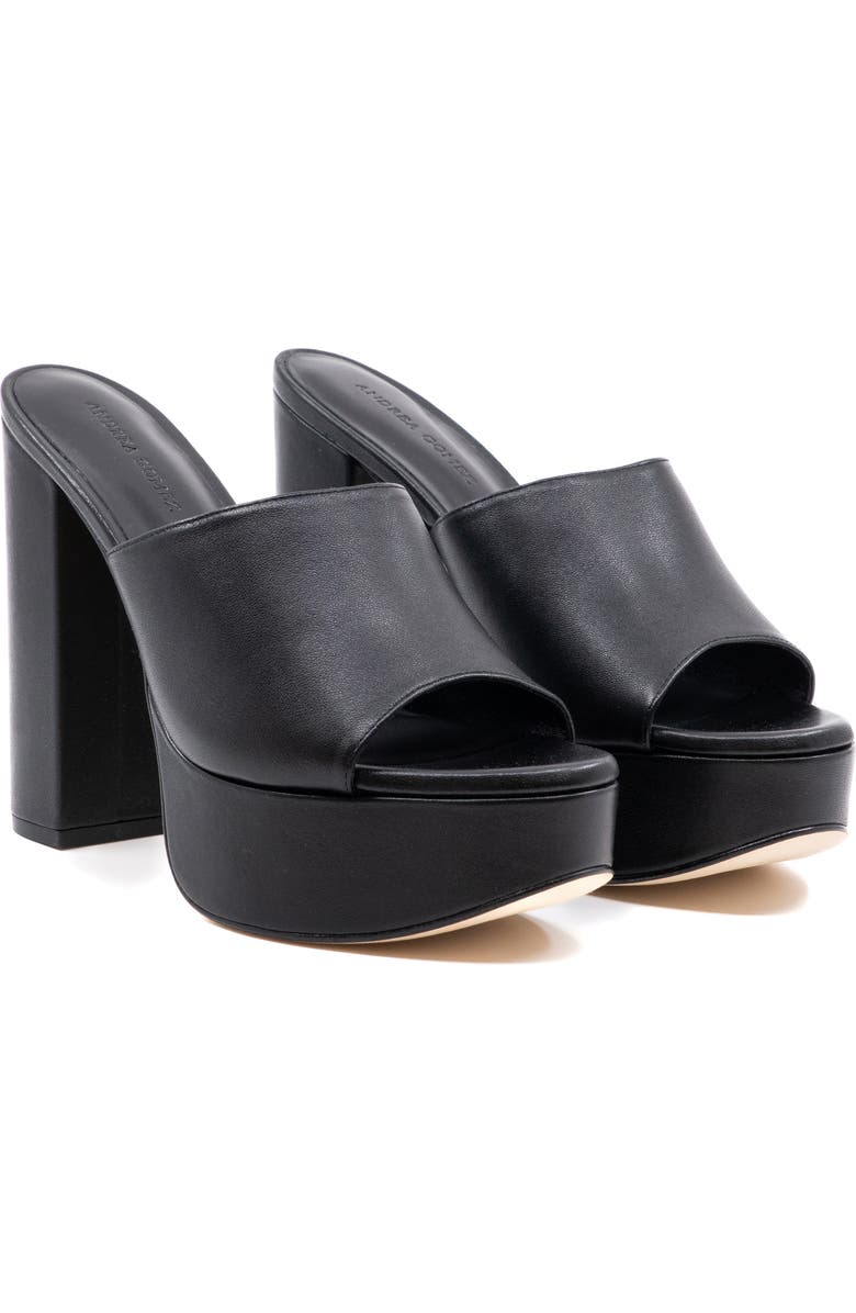 Andrea Gomez Fabiola Leather Platform, Alternate, color, Black