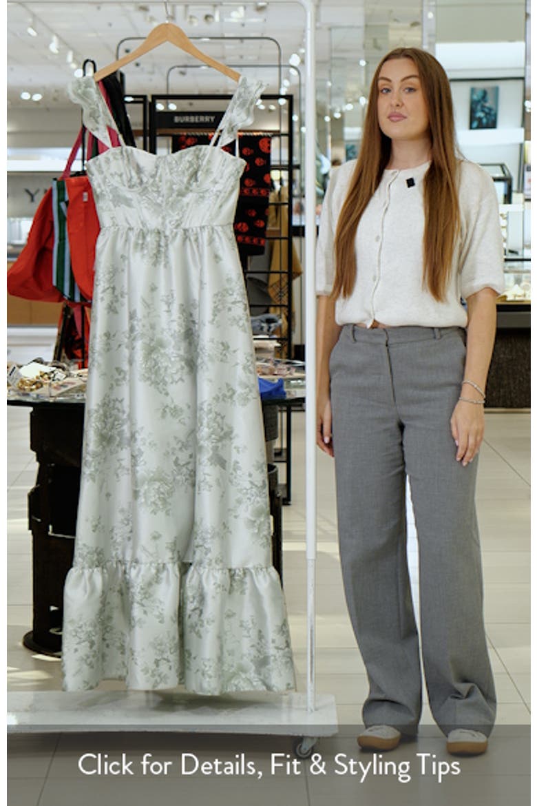 Dessy Collection Floral Corset Gown (Women) | Nordstrom